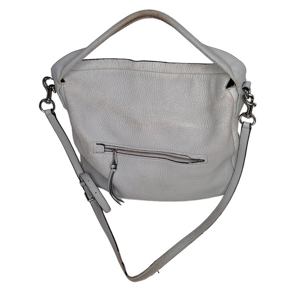 Coach BLEECKER PEBBLED LEATHER SULLIVAN HOBO (COACH F31623) SILVER/SOAPSTONE - Picture 5 of 14